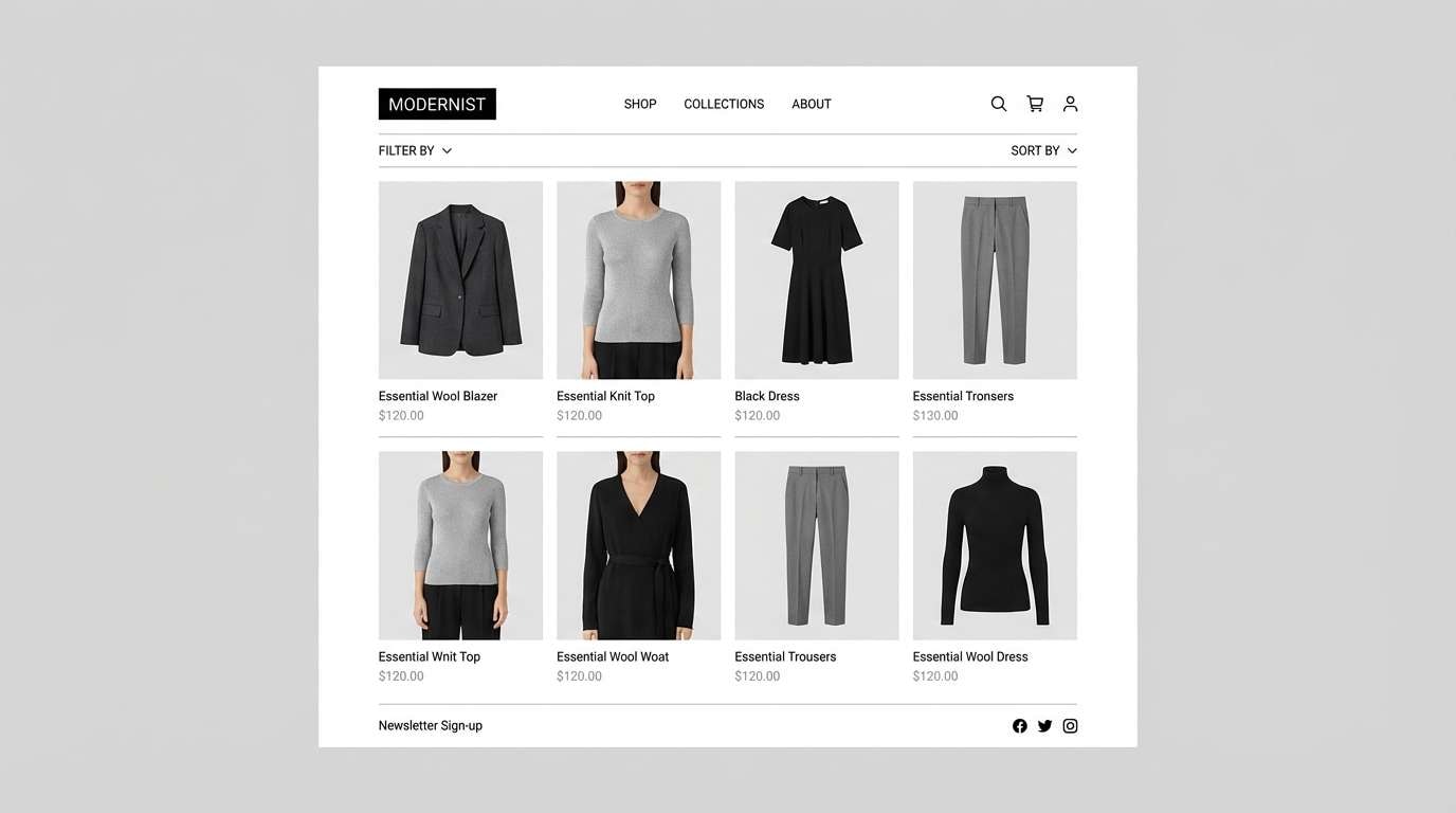 fashion ecommerce ui