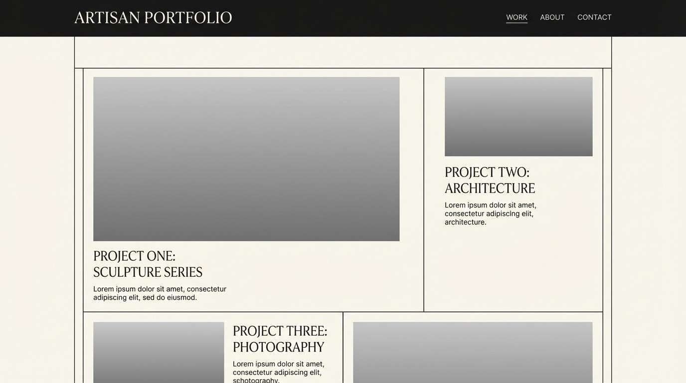 minimal portfolio website