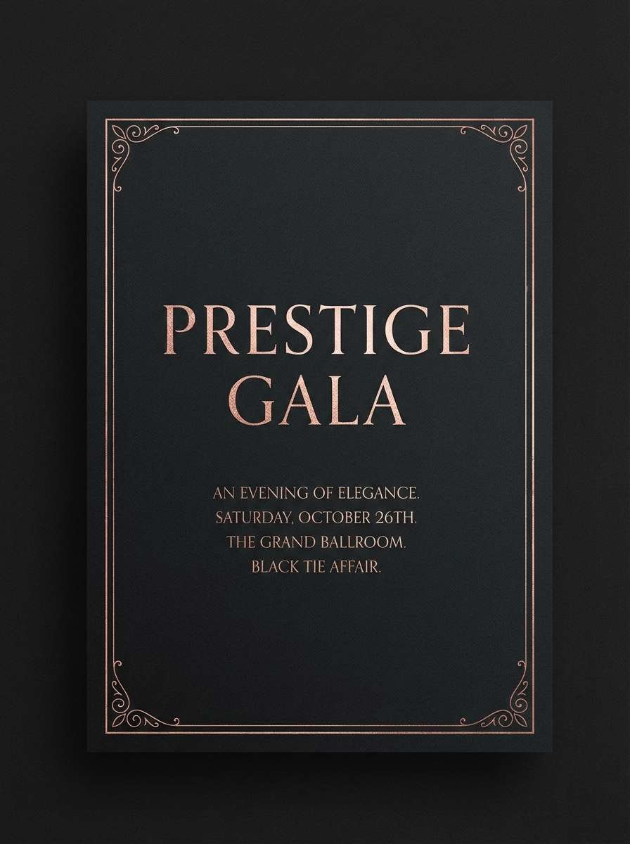 black tie invitation design