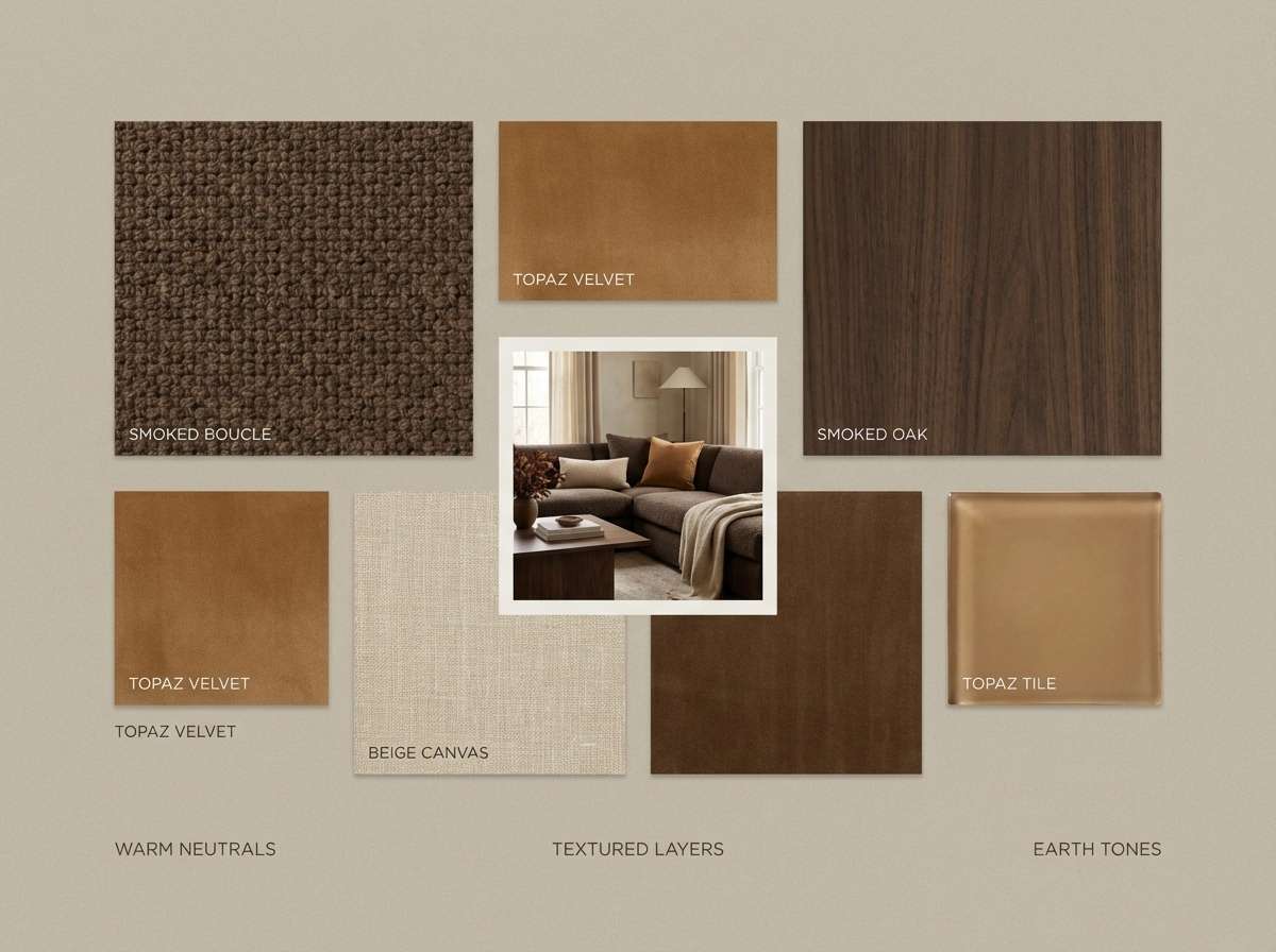 interior mood board collage