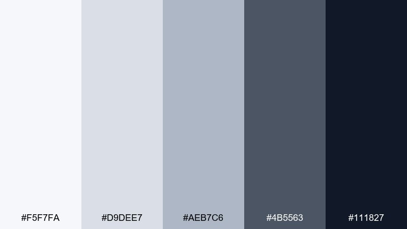 glass and graphite office color palette with hex codes