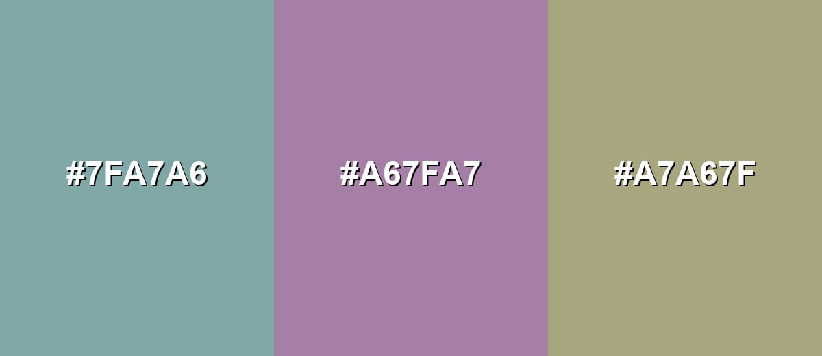 triadic combinations of glaucous-color