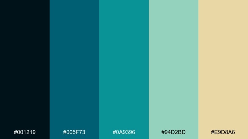 glitchy teal screen retro gaming color palette with hex codes
