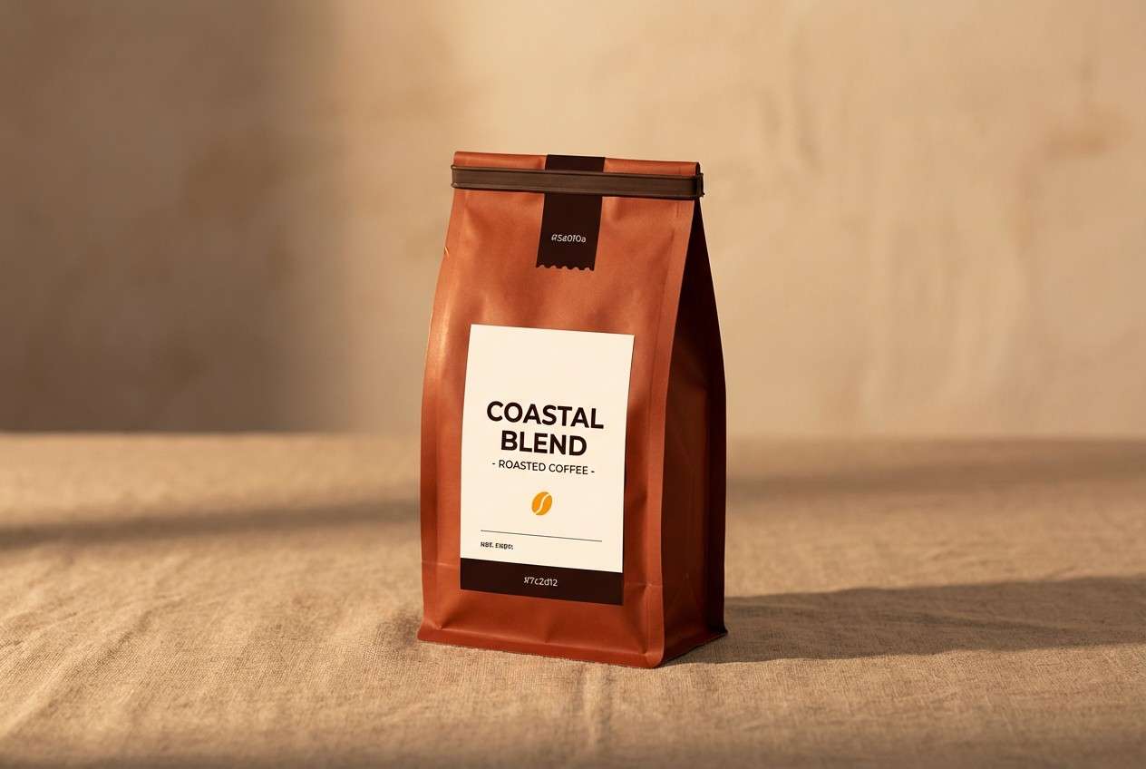 copper coffee packaging