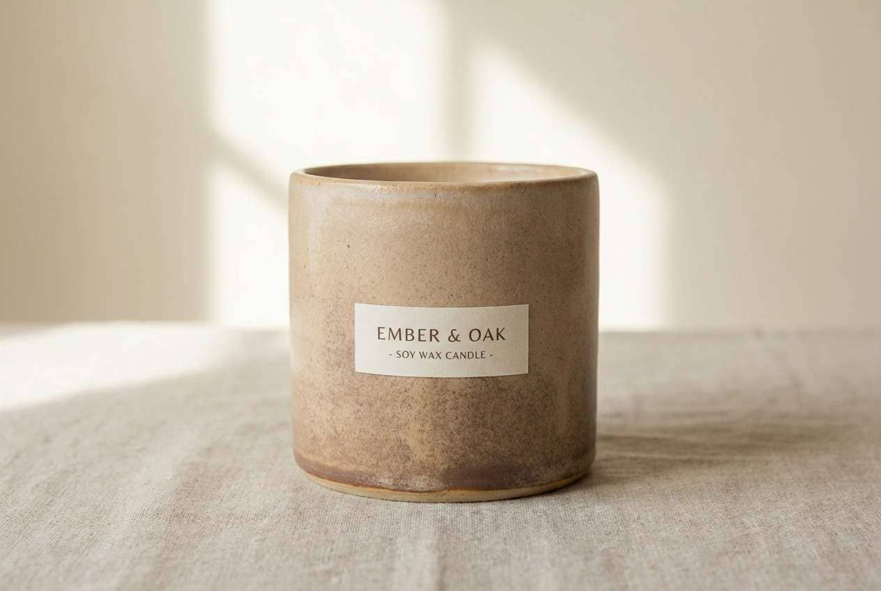 antique candle label