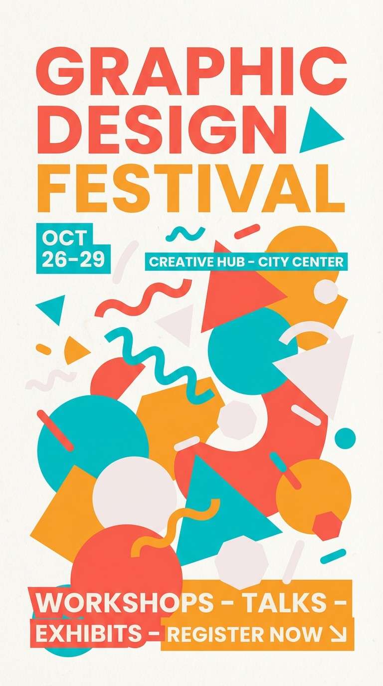 sunset festival flyer