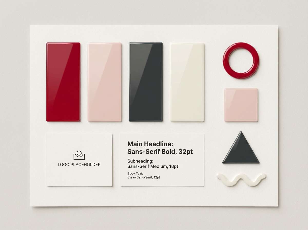 glossy red brand board