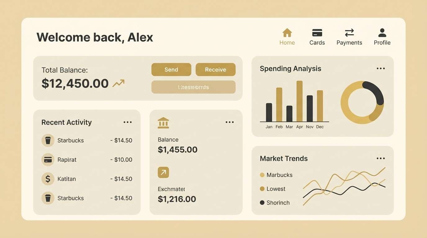 fintech dashboard ui