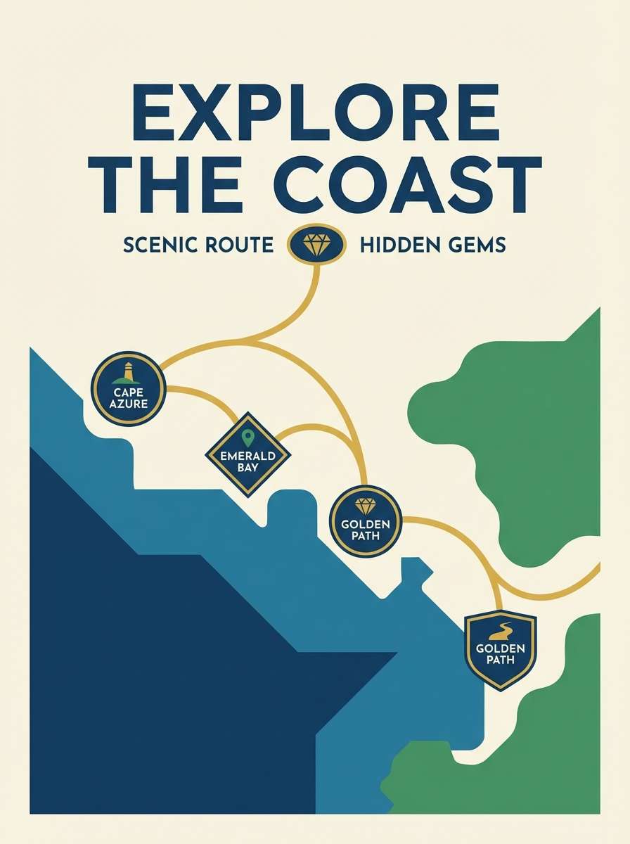 modern travel poster design