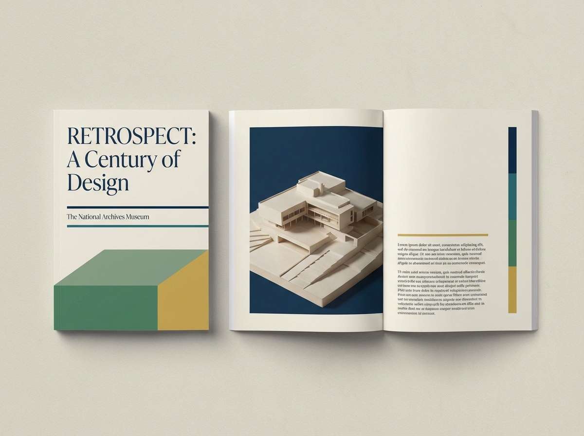 museum brochure spread