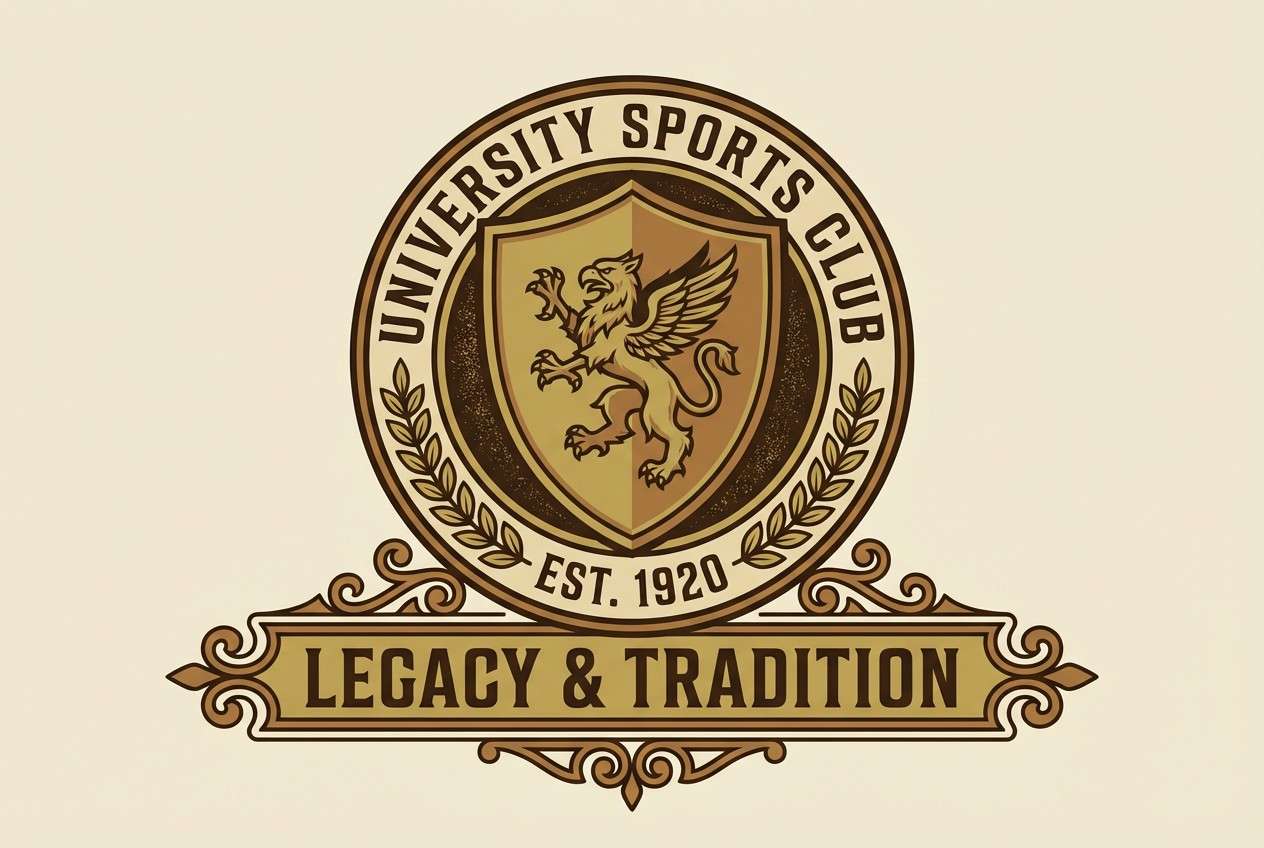 collegiate emblem banner design