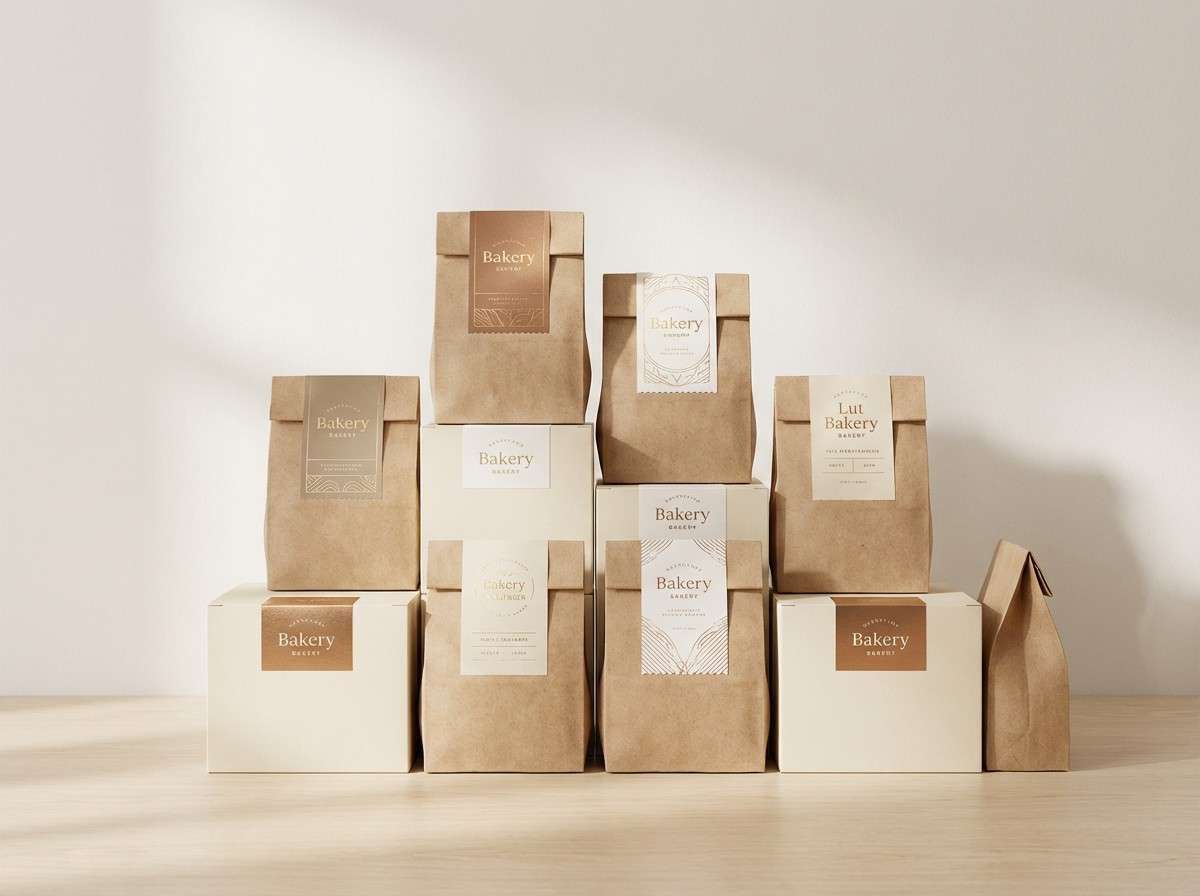 bakery packaging warm labels