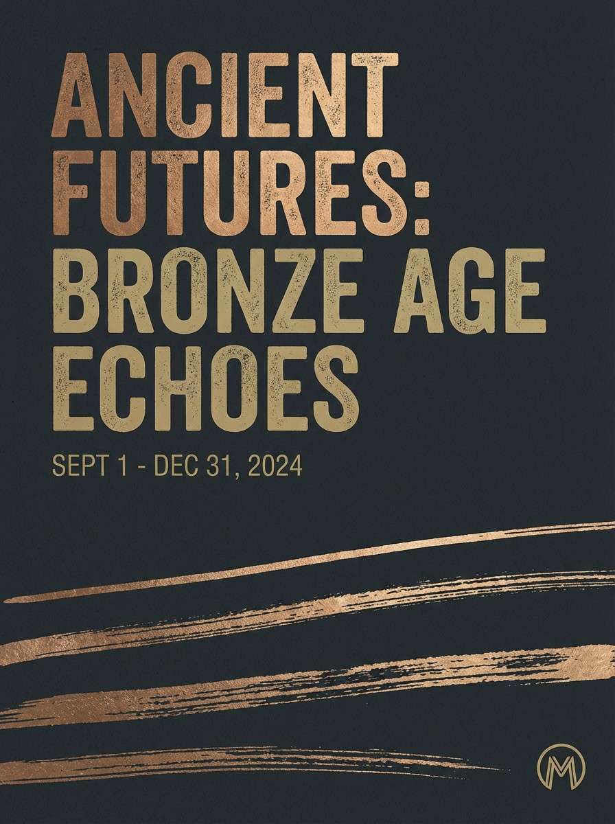 museum poster bronze typography