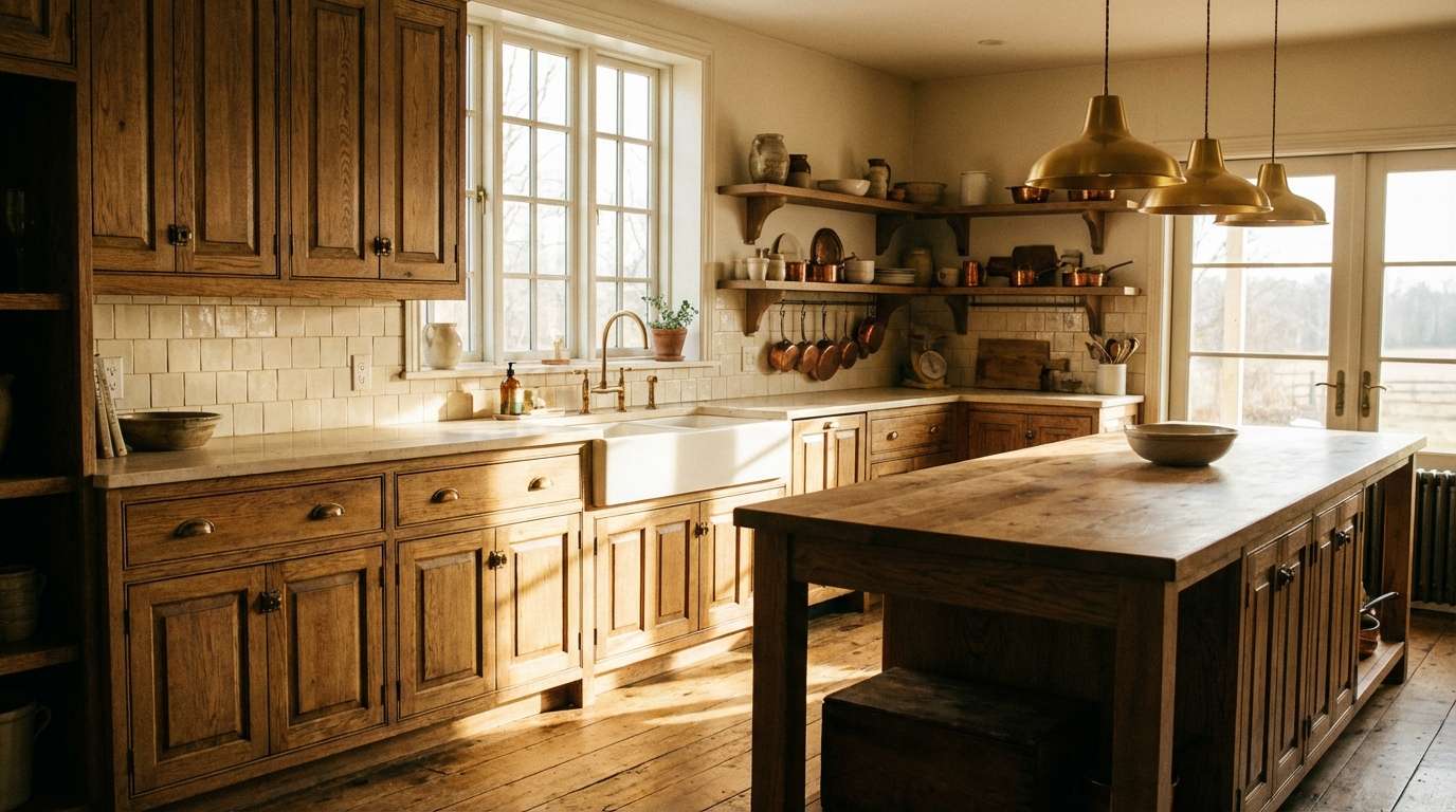 rustic kitchen bronze hardware