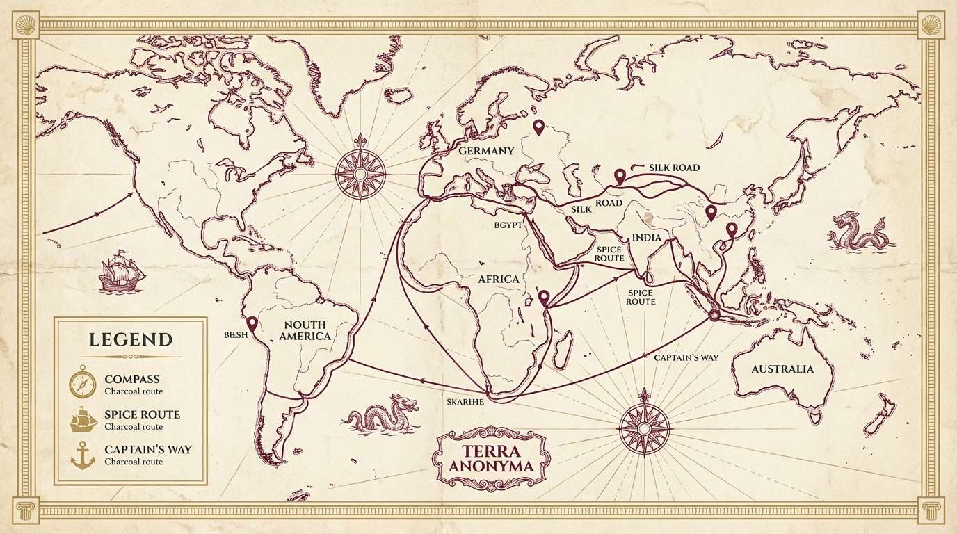 vintage poster with warm parchment