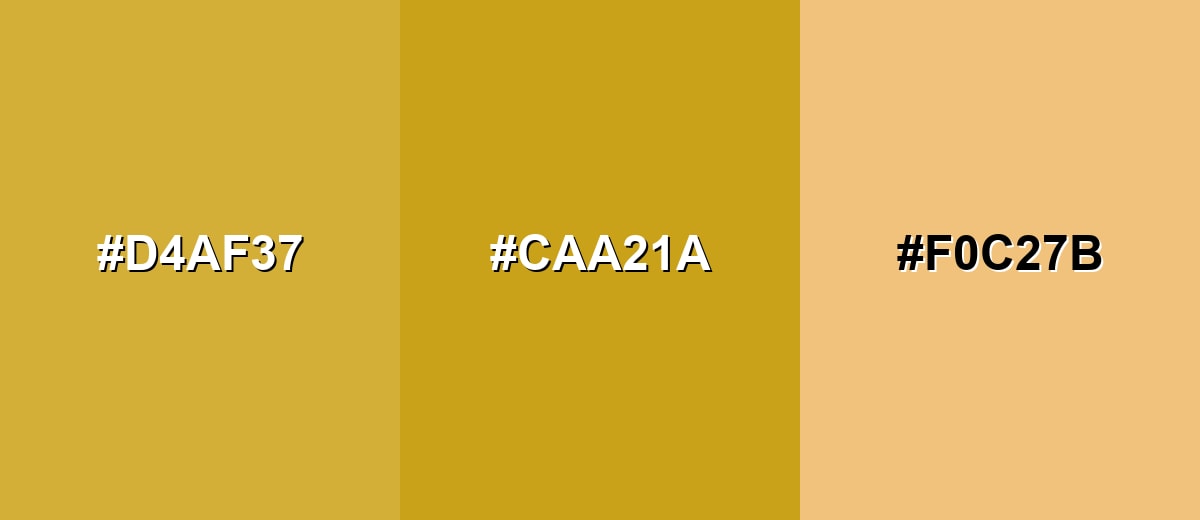 analogous color for gold-color