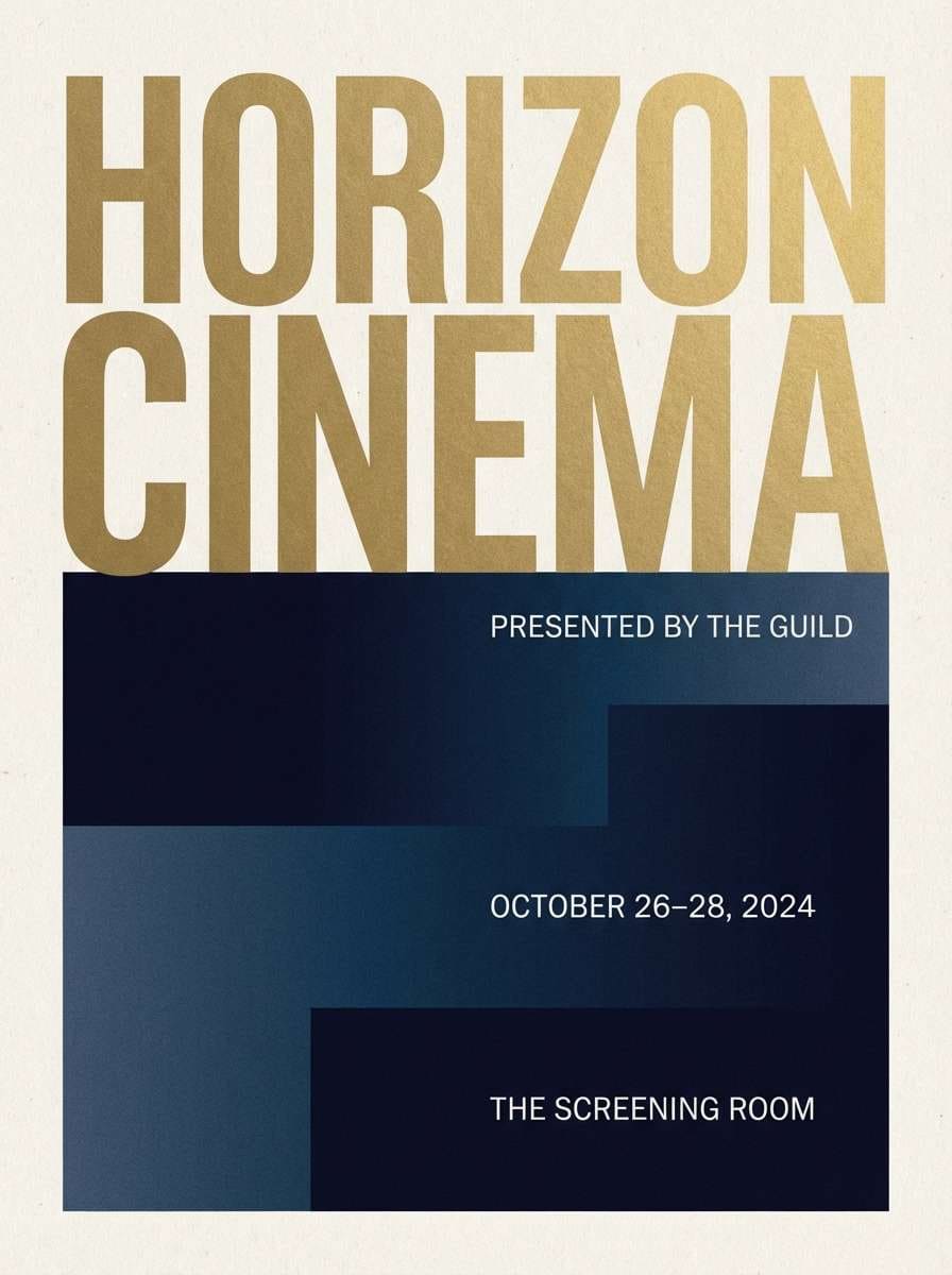 cinematic navy gold poster