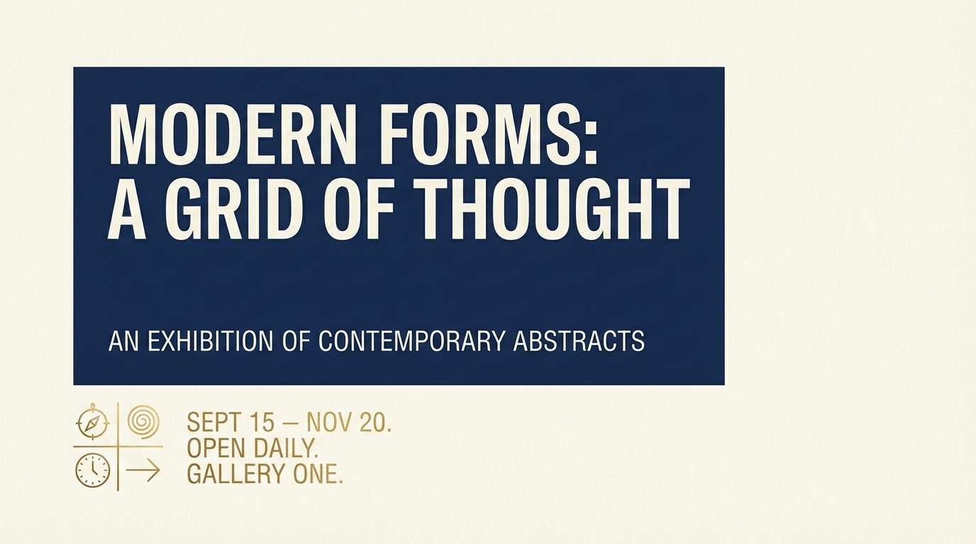 gallery poster navy gold