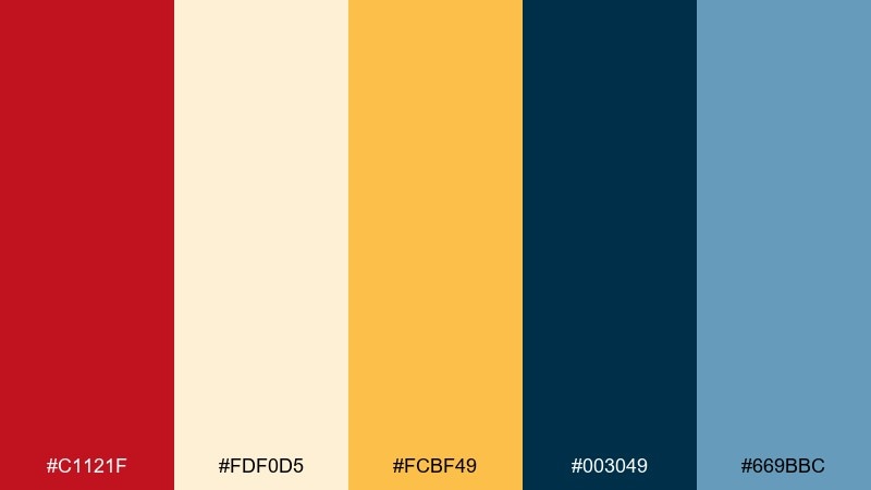 gold foil marquee vintage circus color palette with hex codes