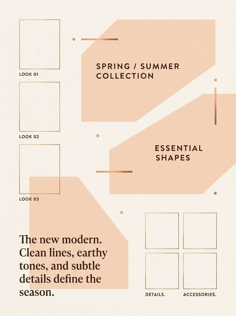 fashion lookbook layout