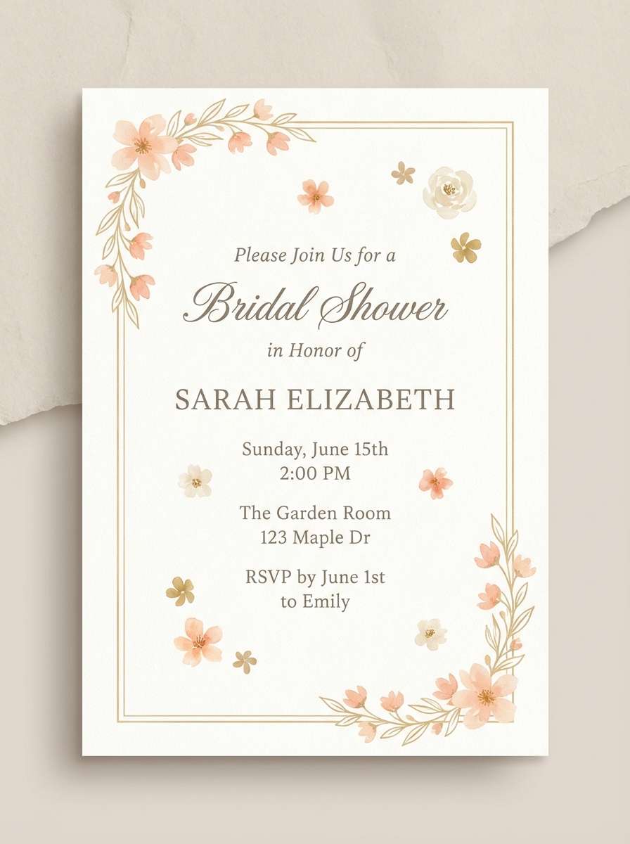 bridal shower invite