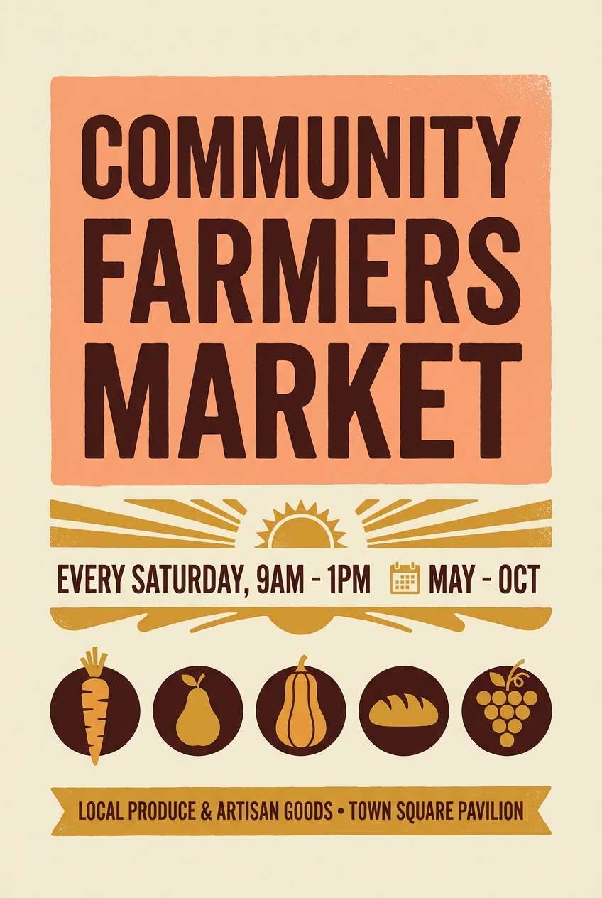 farmers market poster