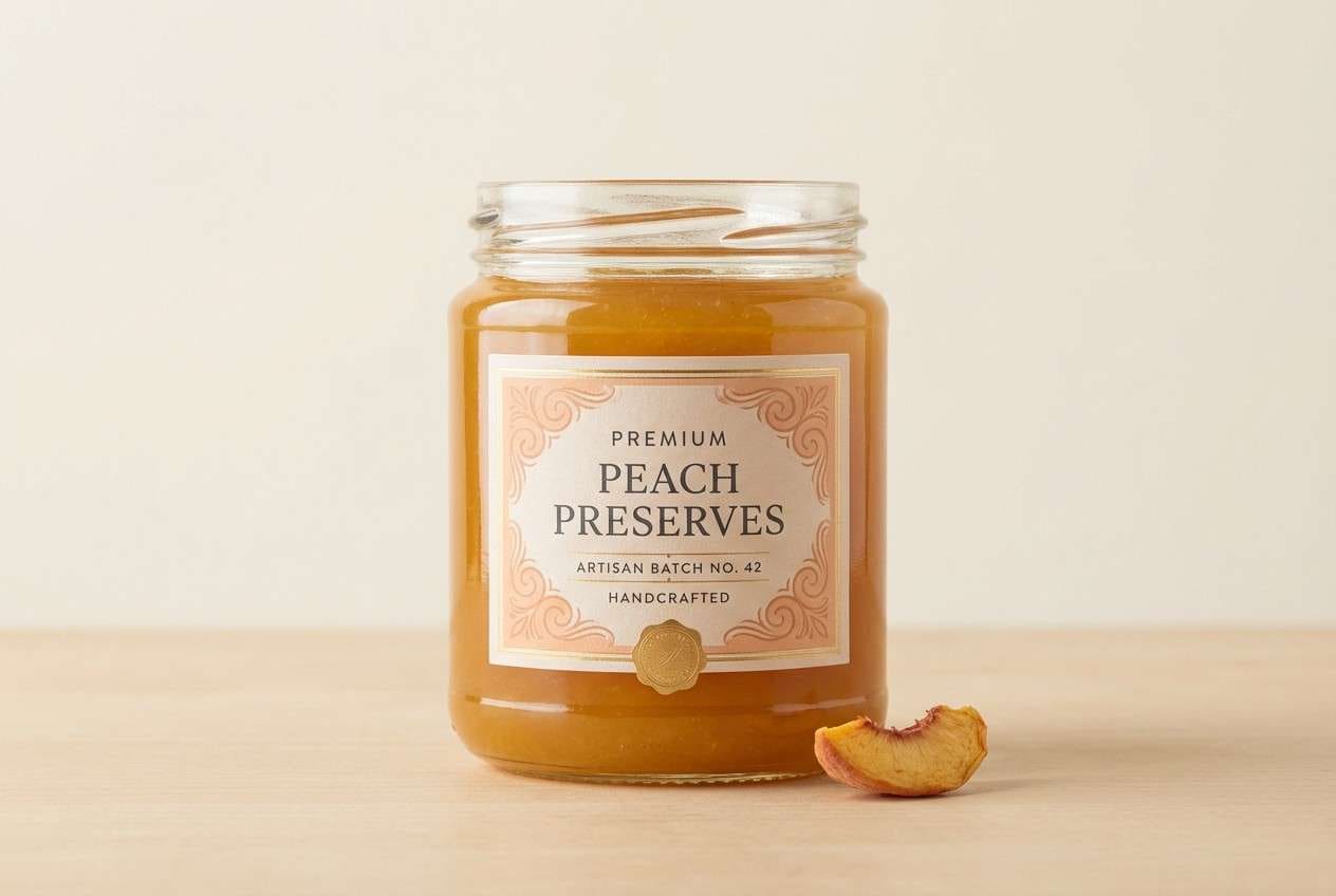 jam jar label mockup
