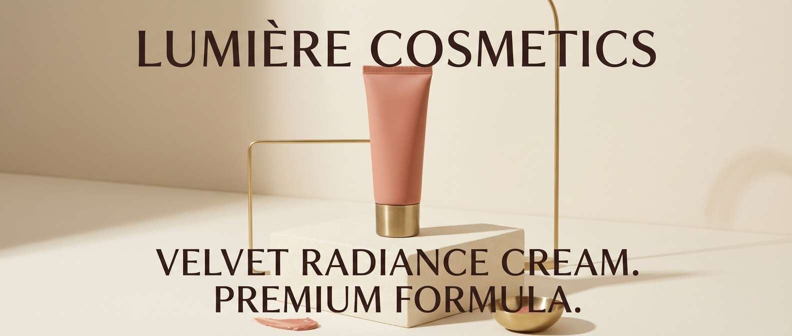 beauty ad banner mockup