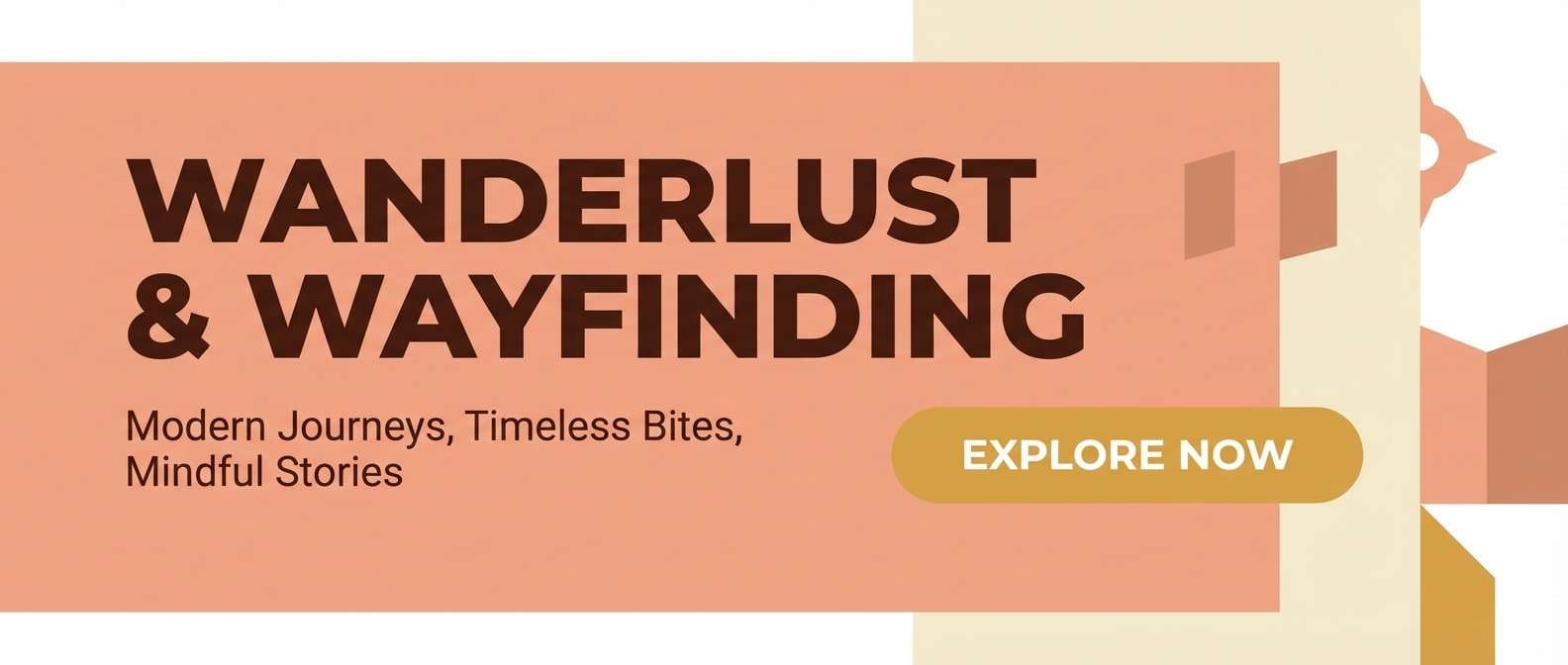 travel hero header layout