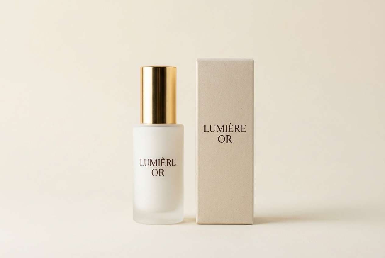 luxury skincare packaging mockup
