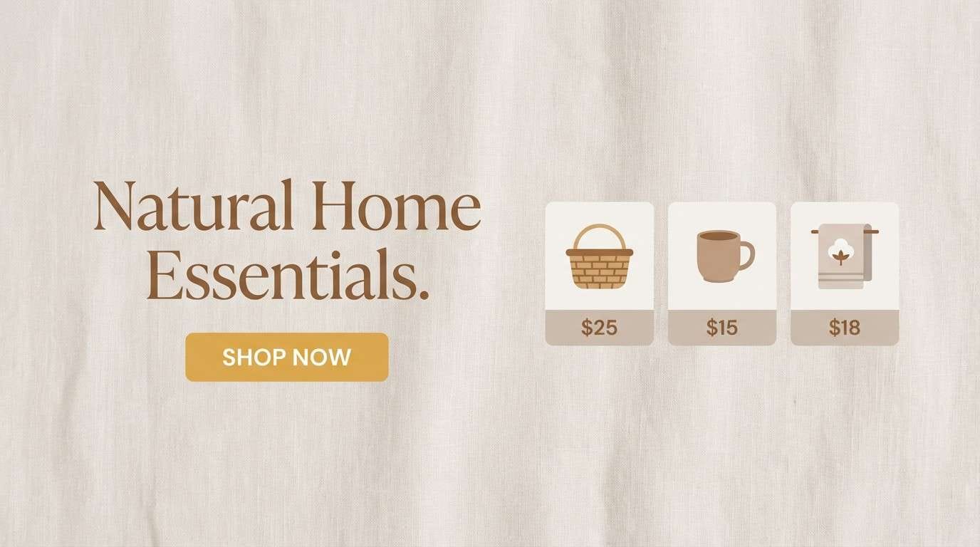 cozy ecommerce hero banner