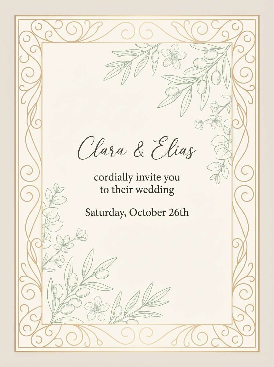 spring invitation card design