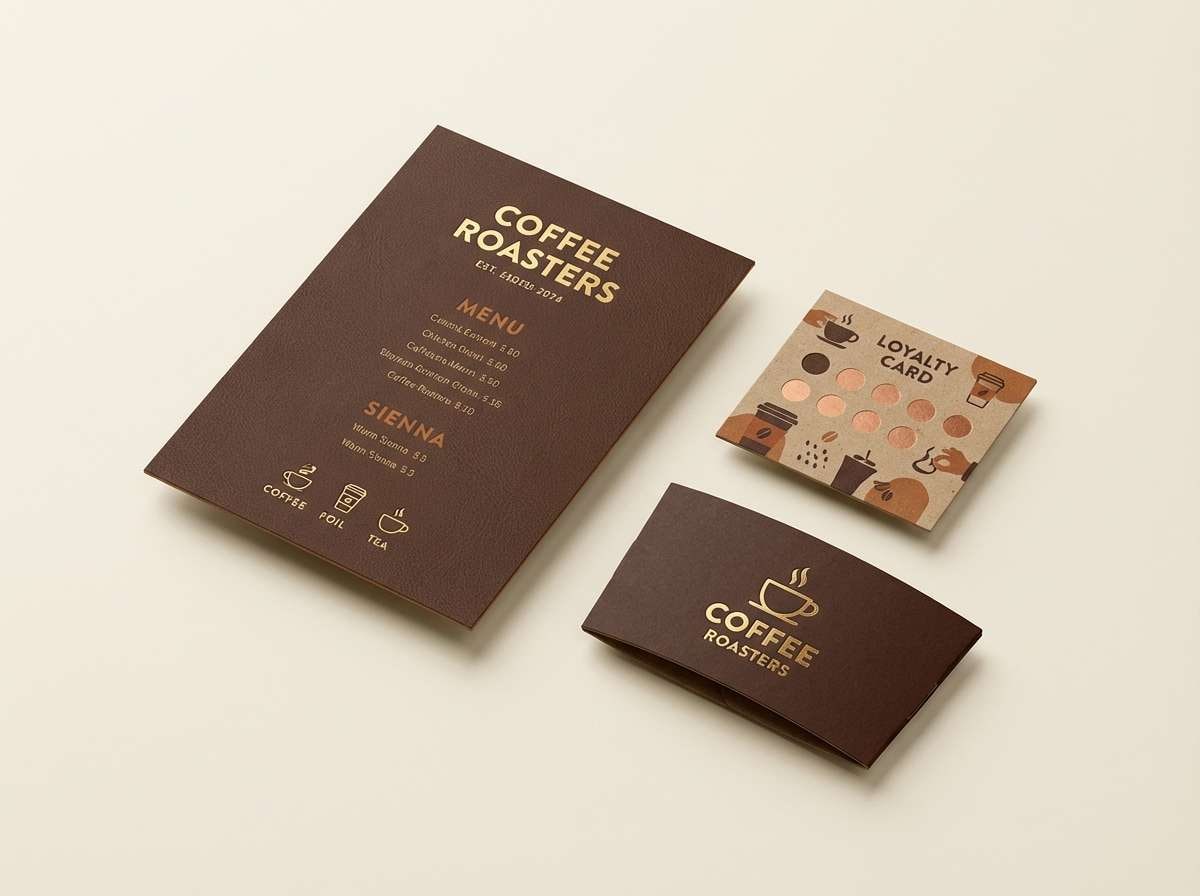 coffee branding set mockup