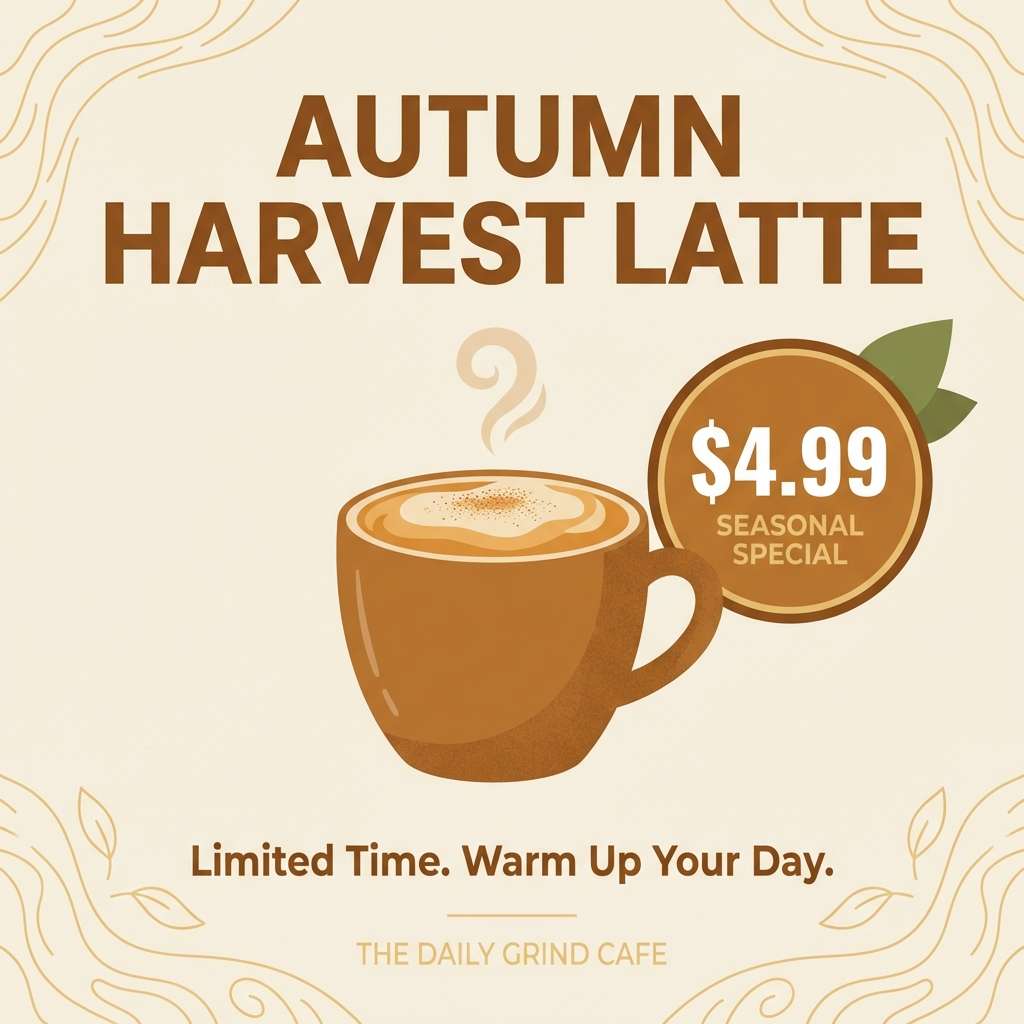 seasonal drink promo