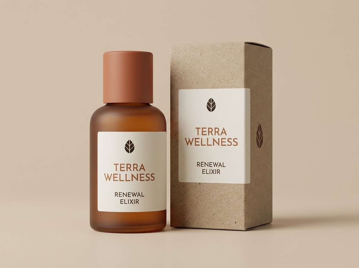 wellness packaging studio shot