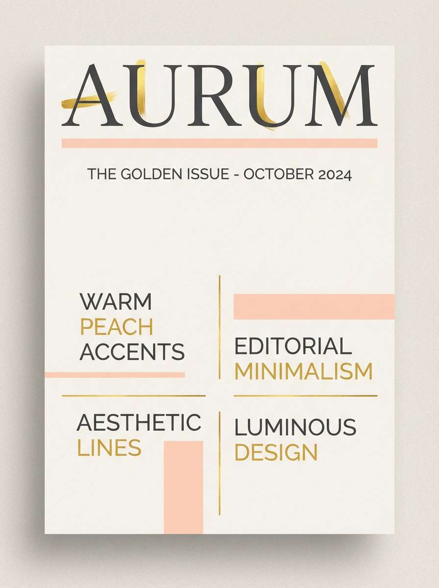 editorial cover with lemon golden yellow accents