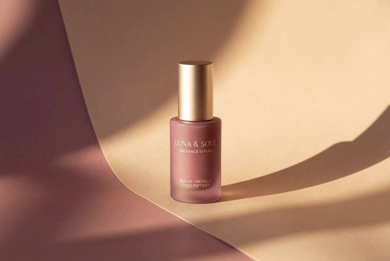 golden hour skincare ad