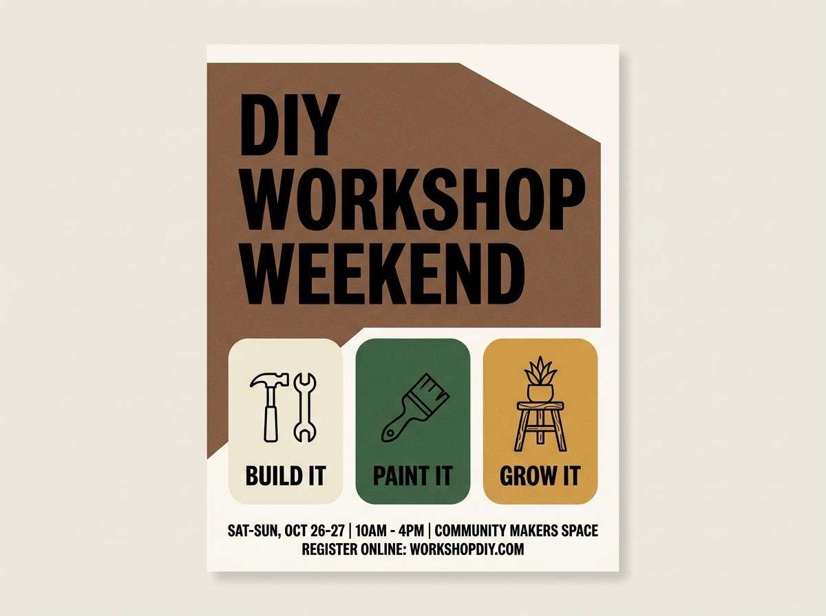 diy workshop flyer