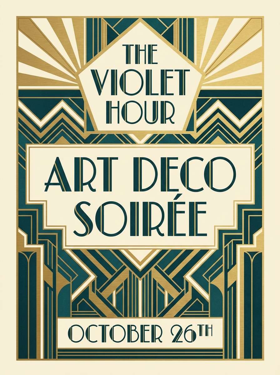 art deco poster design