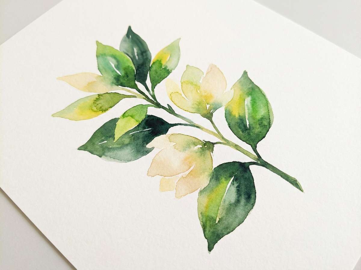 watercolor botanical print