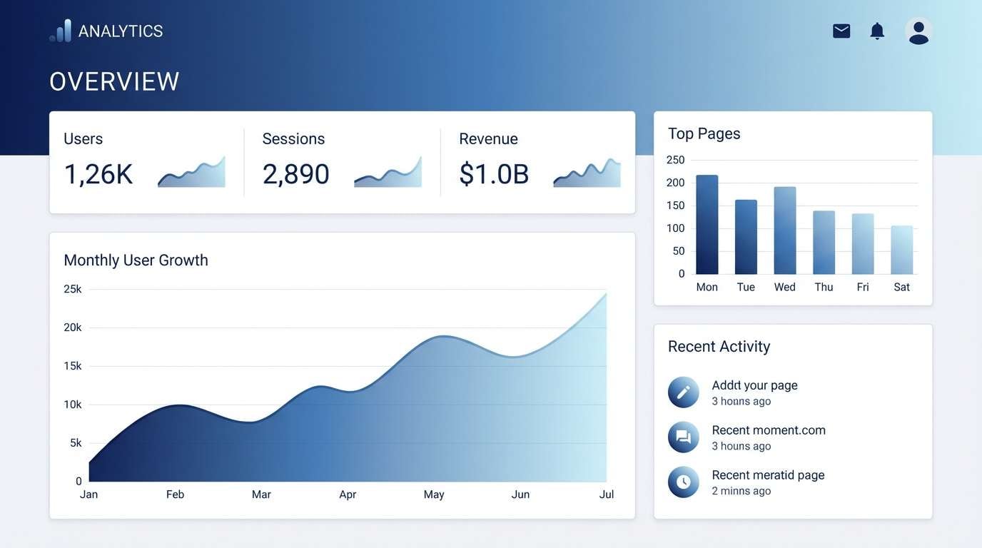 analytics dashboard ui design