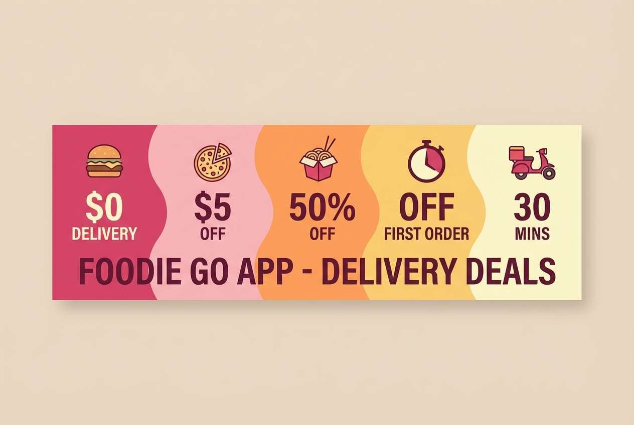 food app promo banner