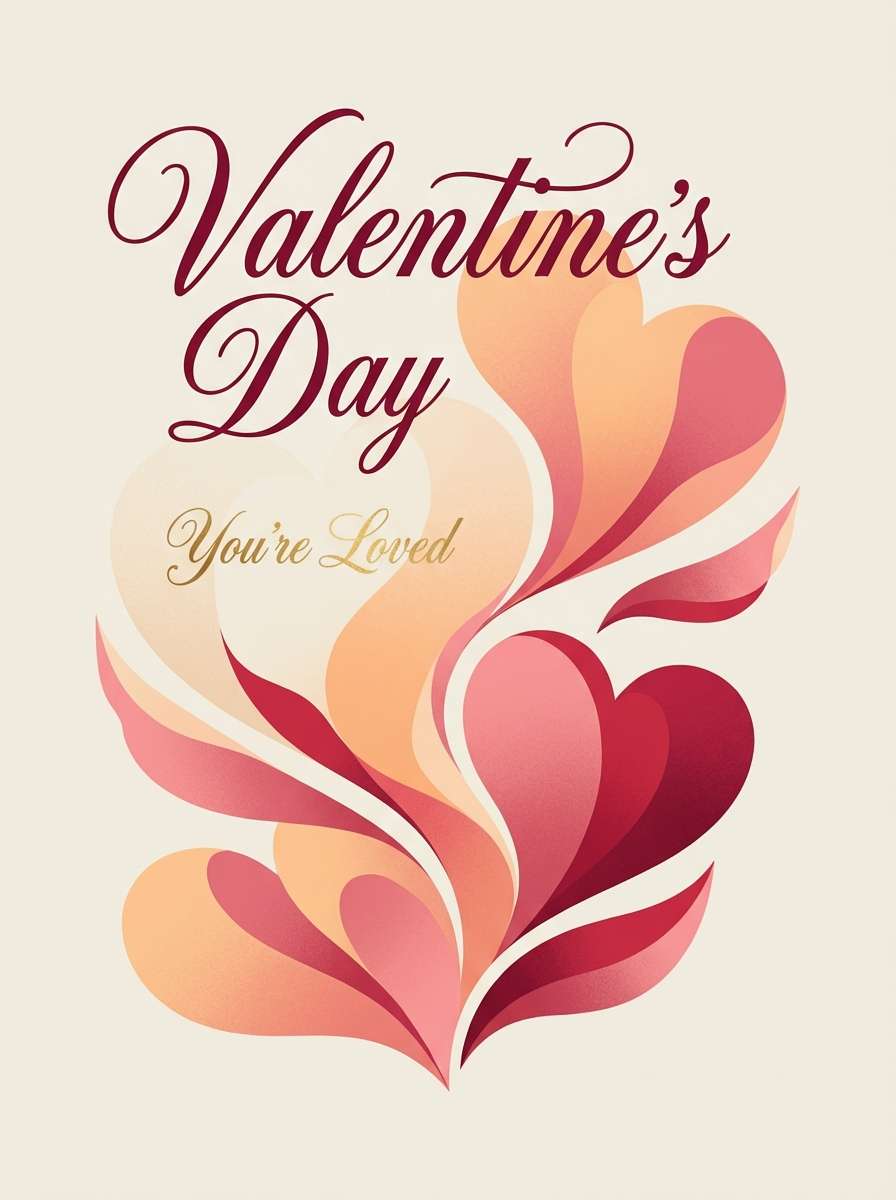 valentines poster graphic design