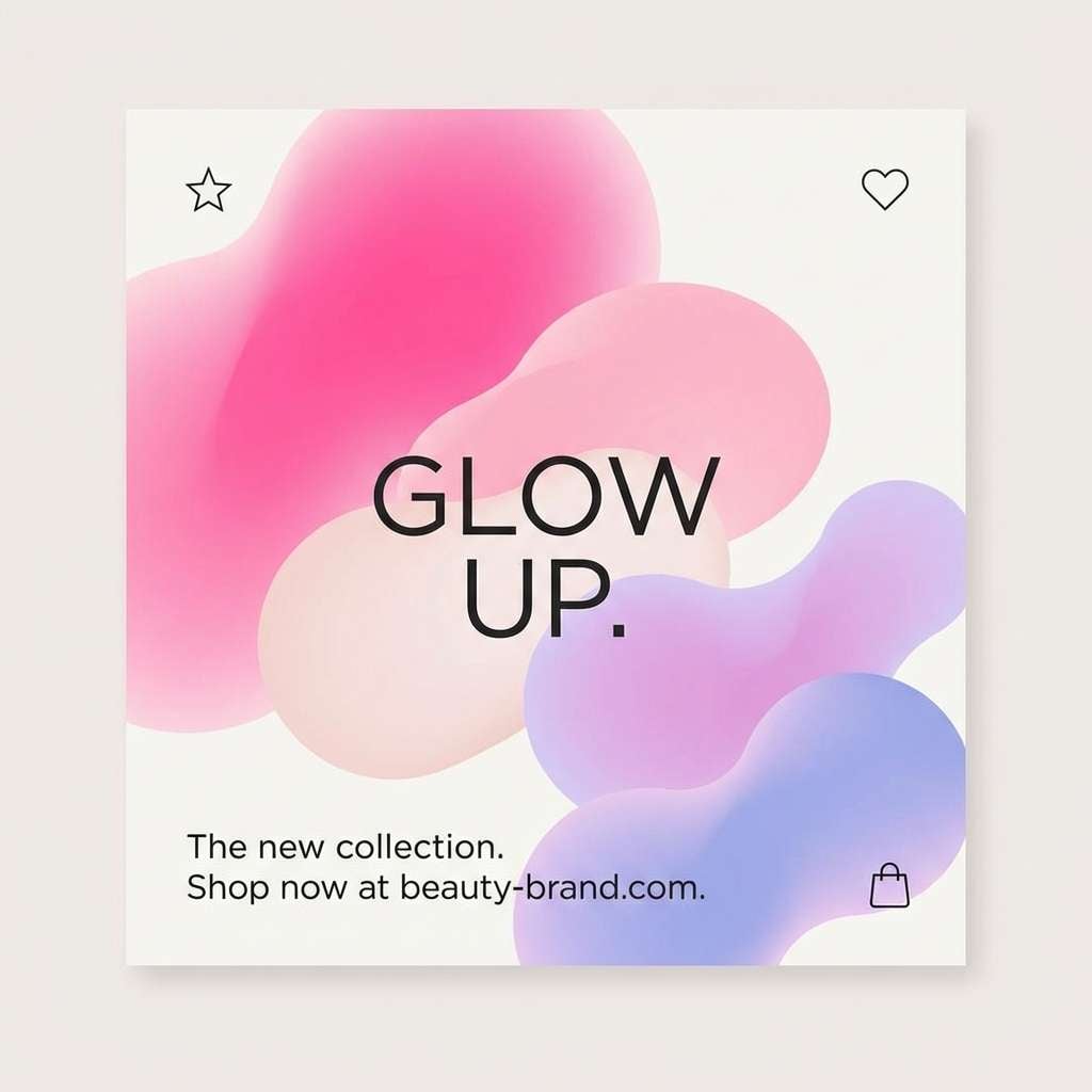 beauty social post layout