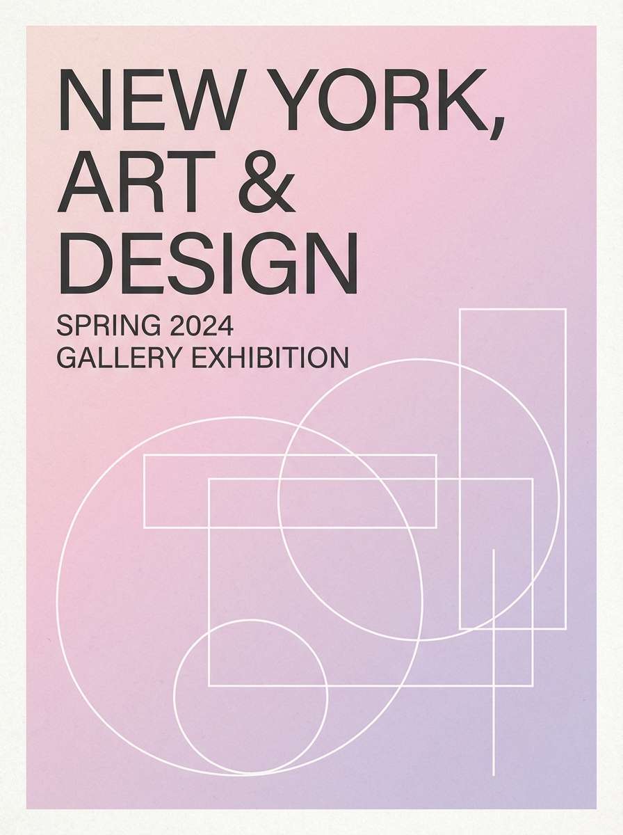 gradient typography poster design