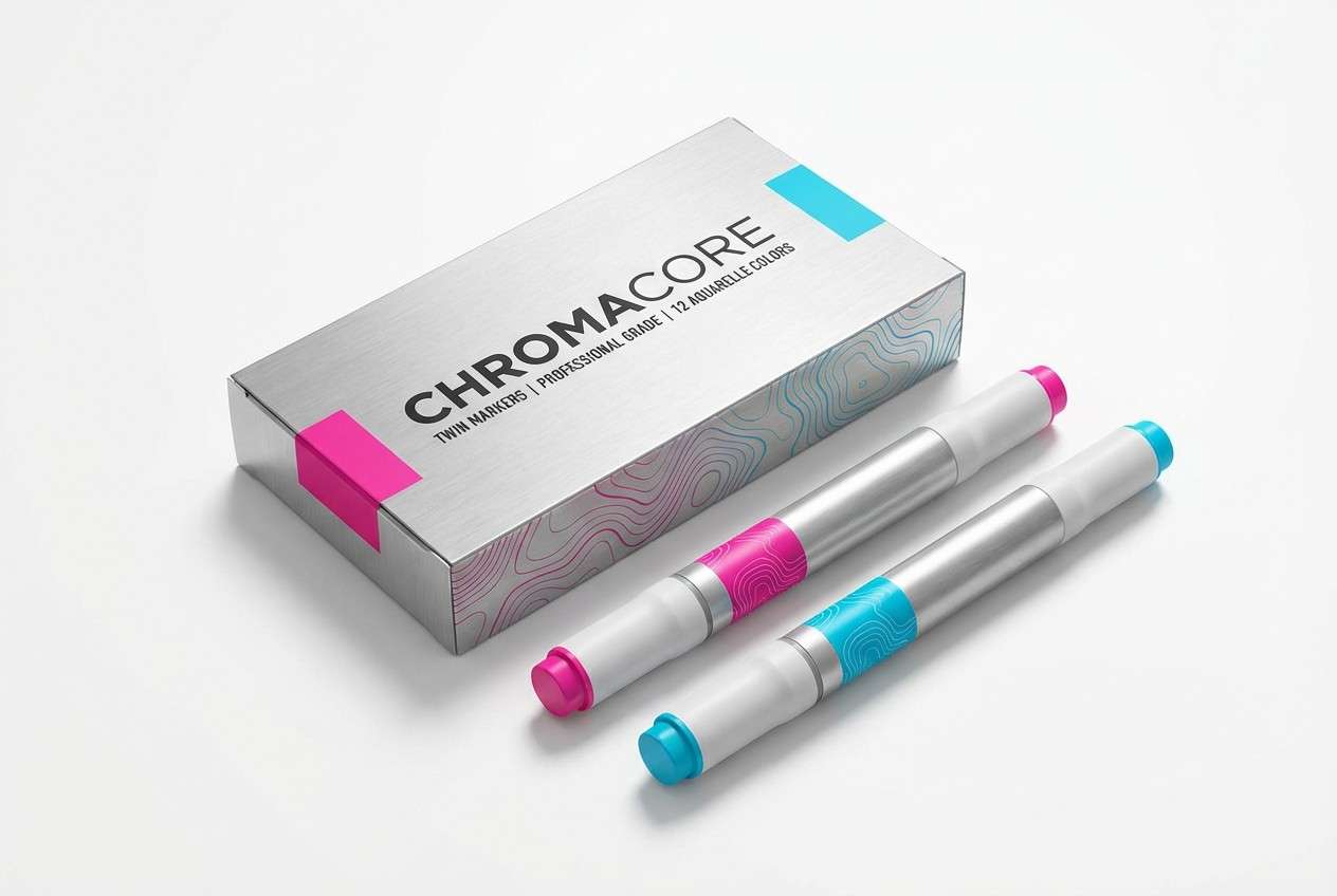 marker packaging studio shot