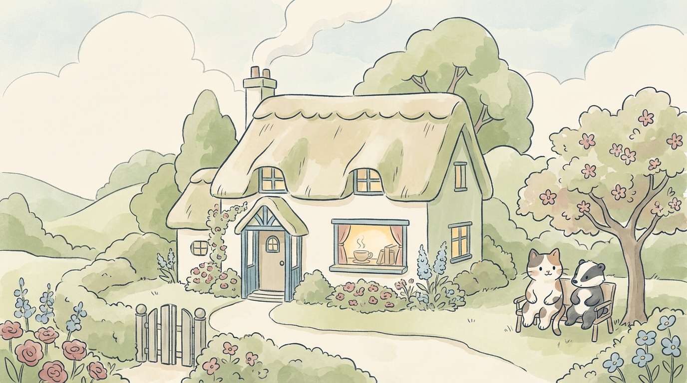 cottage story illustration
