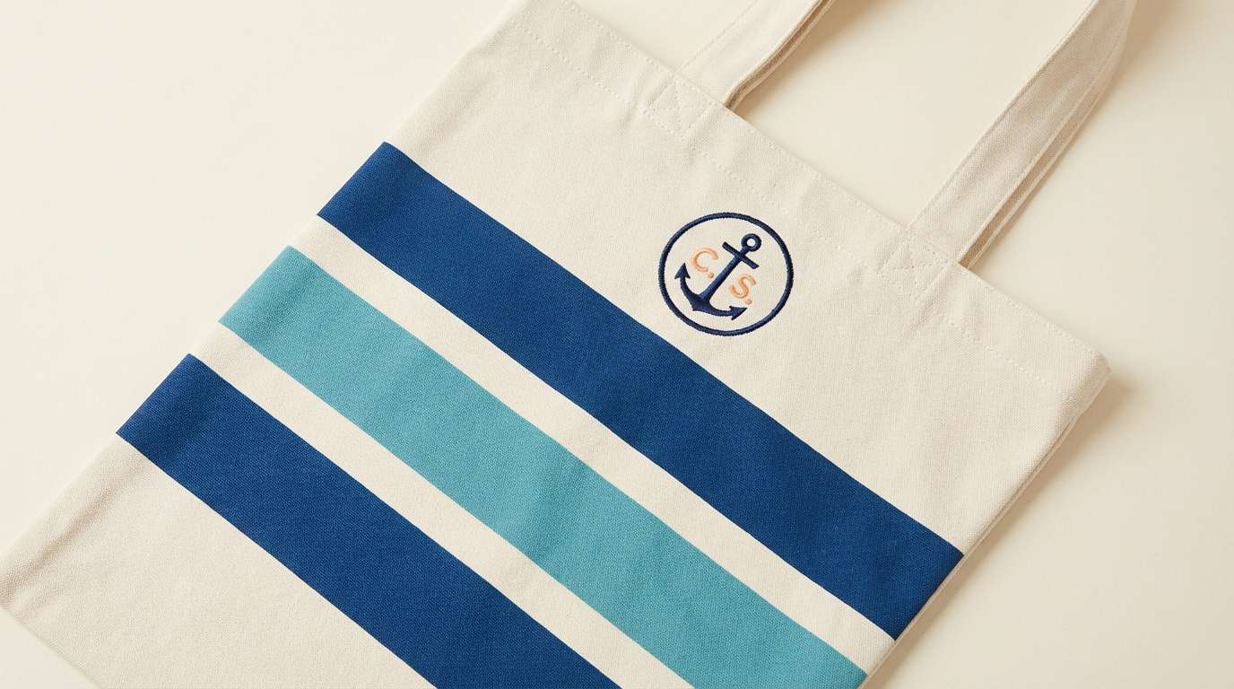 seaside tote print