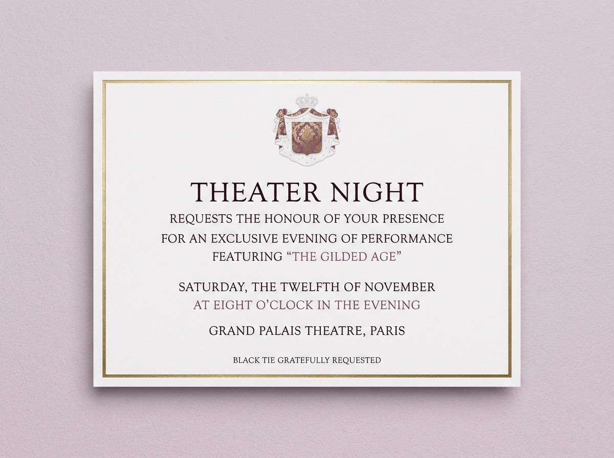 plum theater invite