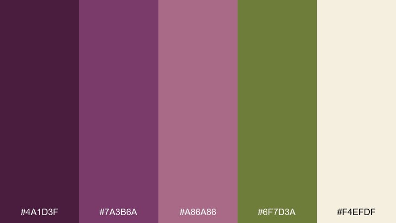 grape harvest morning vineyard color palette with hex codes